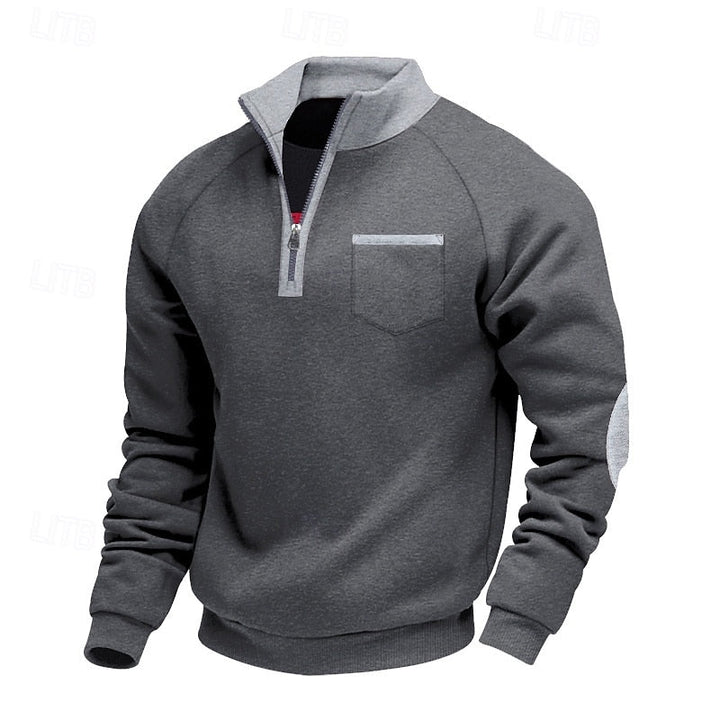 Keith | Quarter-Zip Fargeblokk Pullover