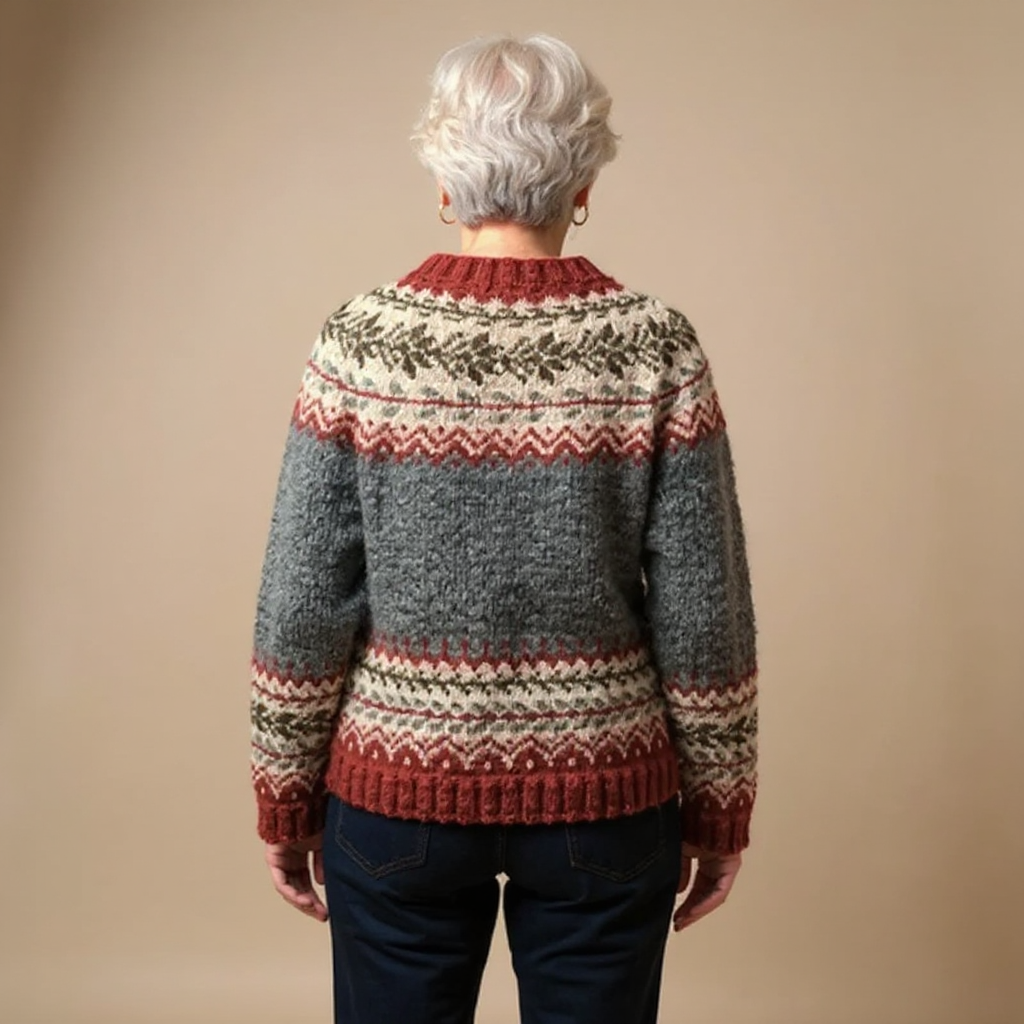 Eva Strikket Knappet Gilet