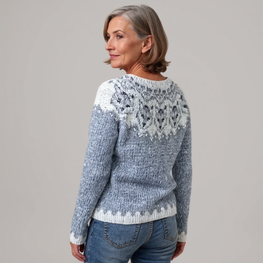 Ellinor Ull Genser med Givre Detaljer