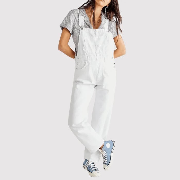 Georgia - Kvinne Relaxed Fit Vide Denim Dungarees