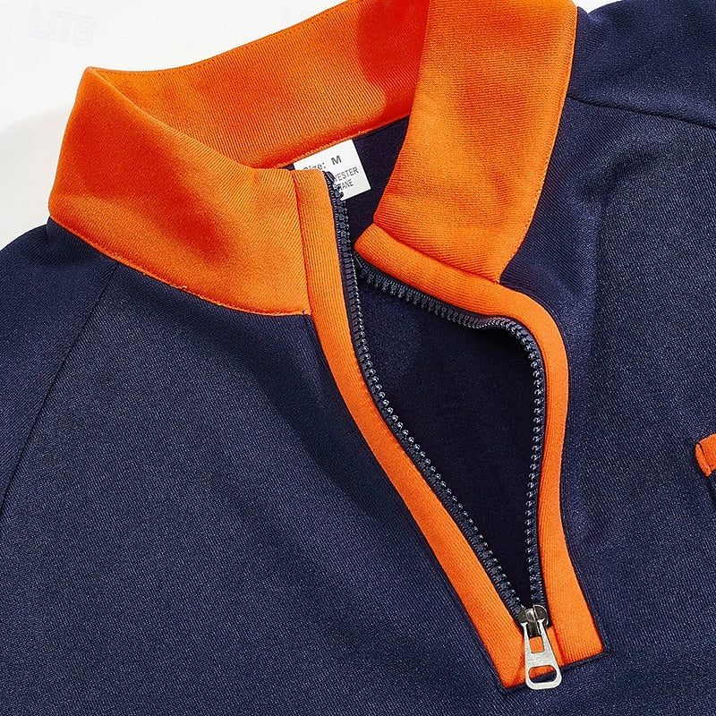 Keith | Quarter-Zip Fargeblokk Pullover