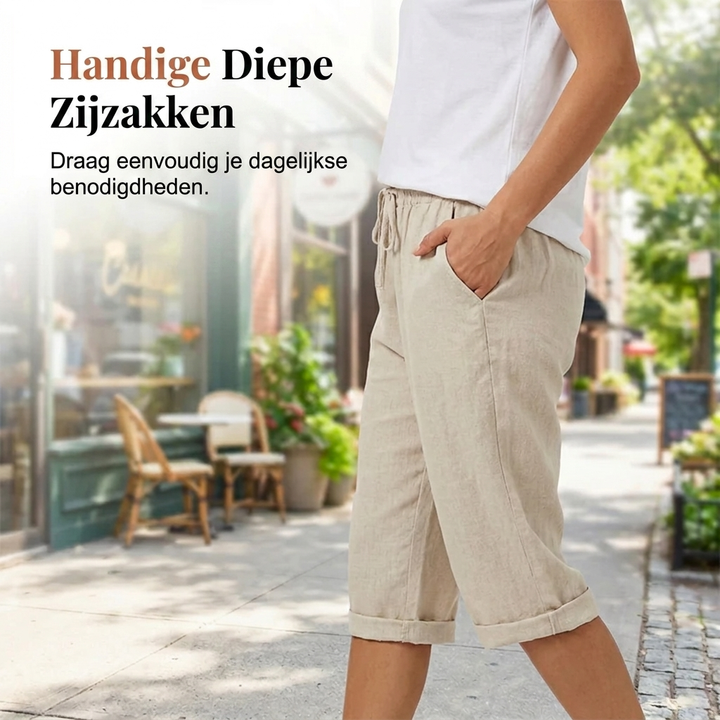 Elise | Avslappede Knelengde Shorts