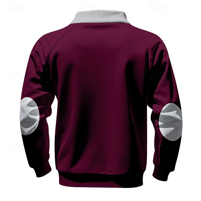 Keith | Quarter-Zip Fargeblokk Pullover