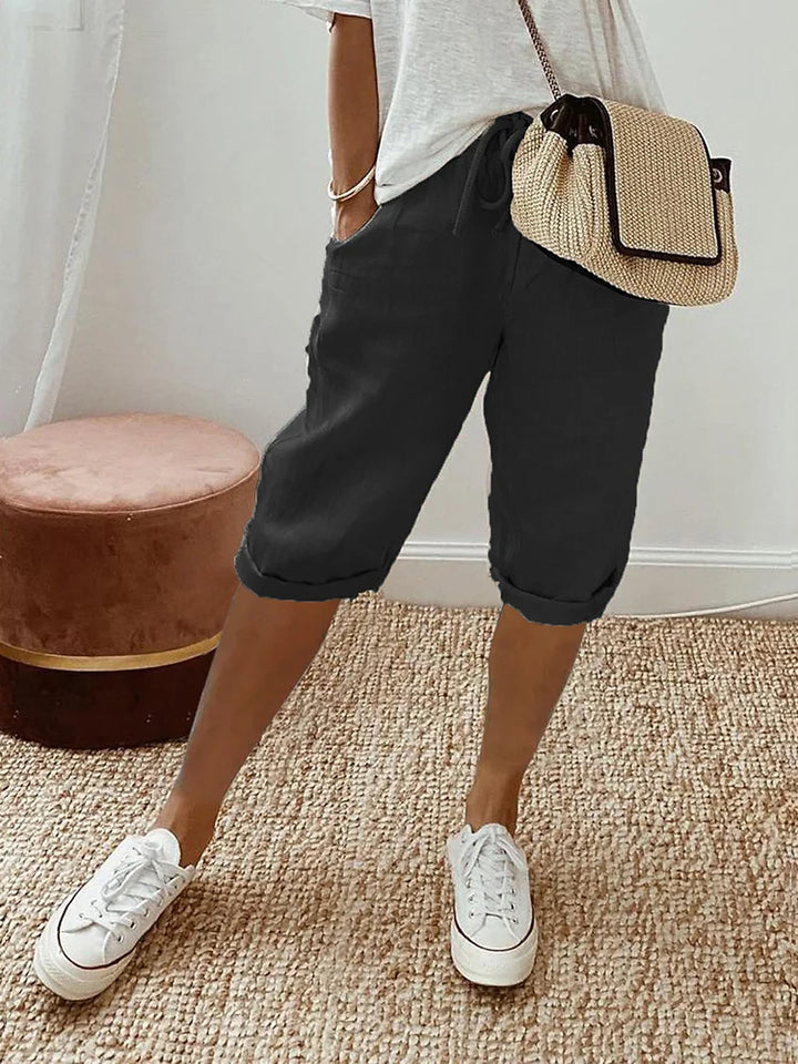 Elise | Avslappede Knelengde Shorts