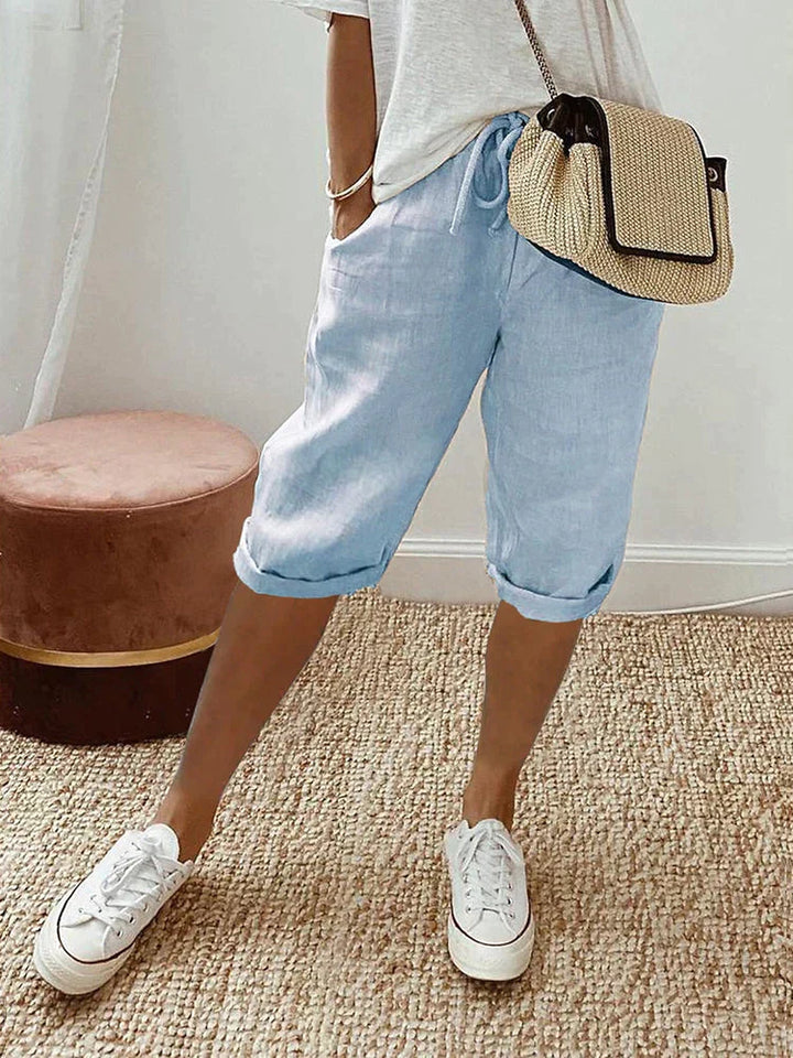Elise | Avslappede Knelengde Shorts