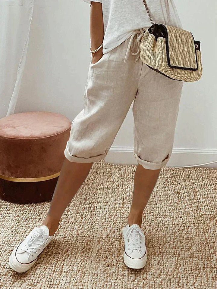 Elise | Avslappede Knelengde Shorts