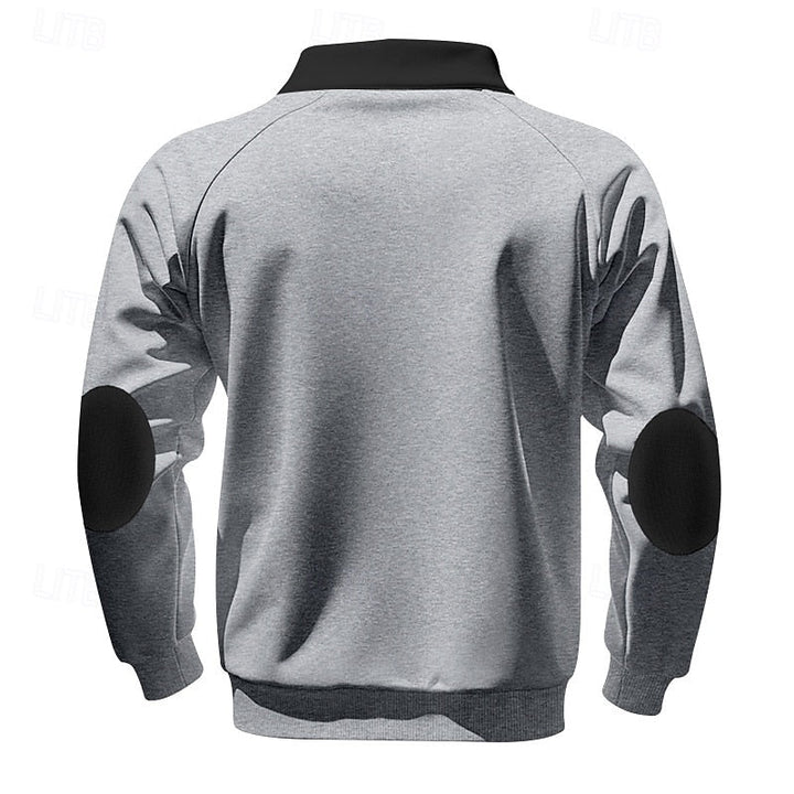 Keith | Quarter-Zip Fargeblokk Pullover