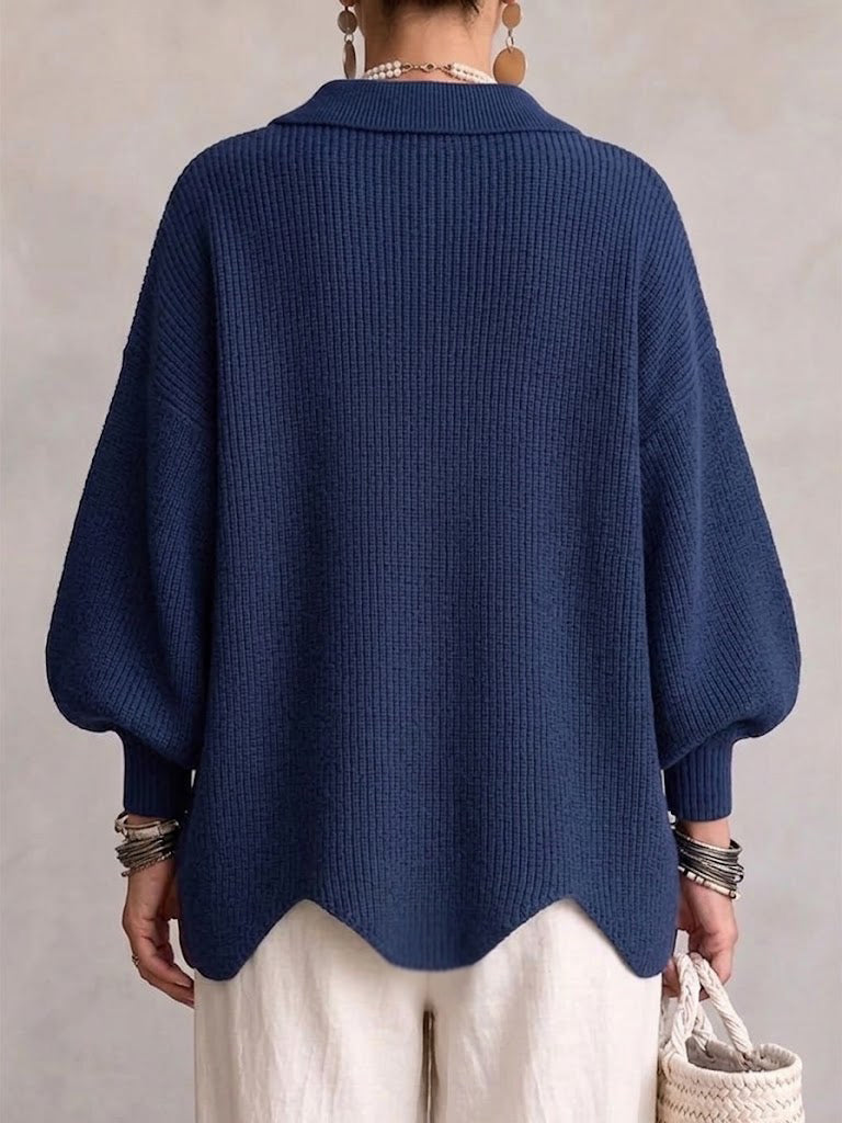 Victoire | Oversized cardigan med store gullknapper