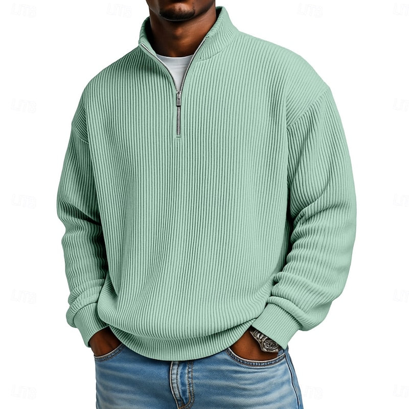 Harlan | Ribbete Quarter-Zip Pullover