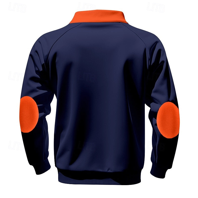 Keith | Quarter-Zip Fargeblokk Pullover