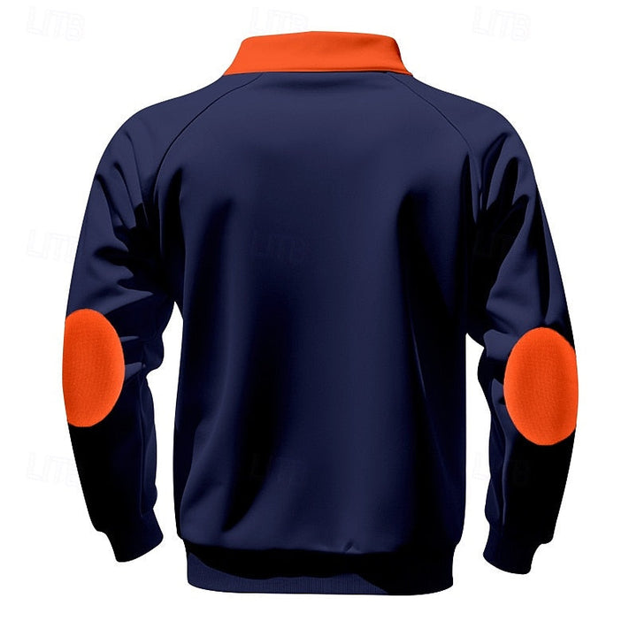 Keith | Quarter-Zip Fargeblokk Pullover