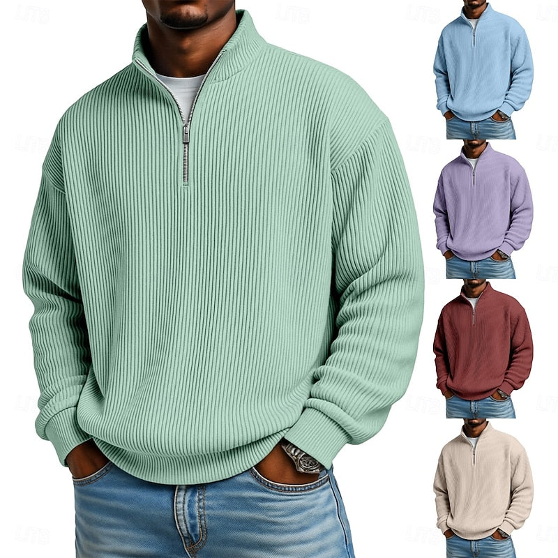 Harlan | Ribbete Quarter-Zip Pullover